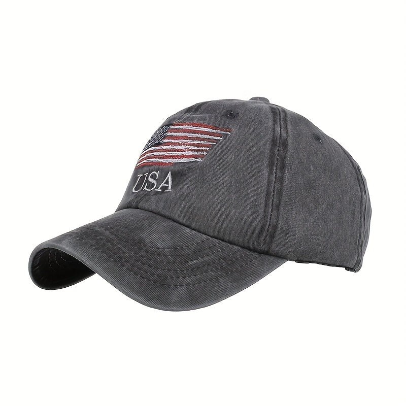 American Flag Trucker Hat Sun Protective Sports Cap