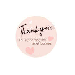 500pcs Thank You Small Business Sticker Round Holiday Gift Wrapping