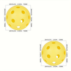2pcs Indoor and Outdoor Pickleball Balls for Beginner Practice