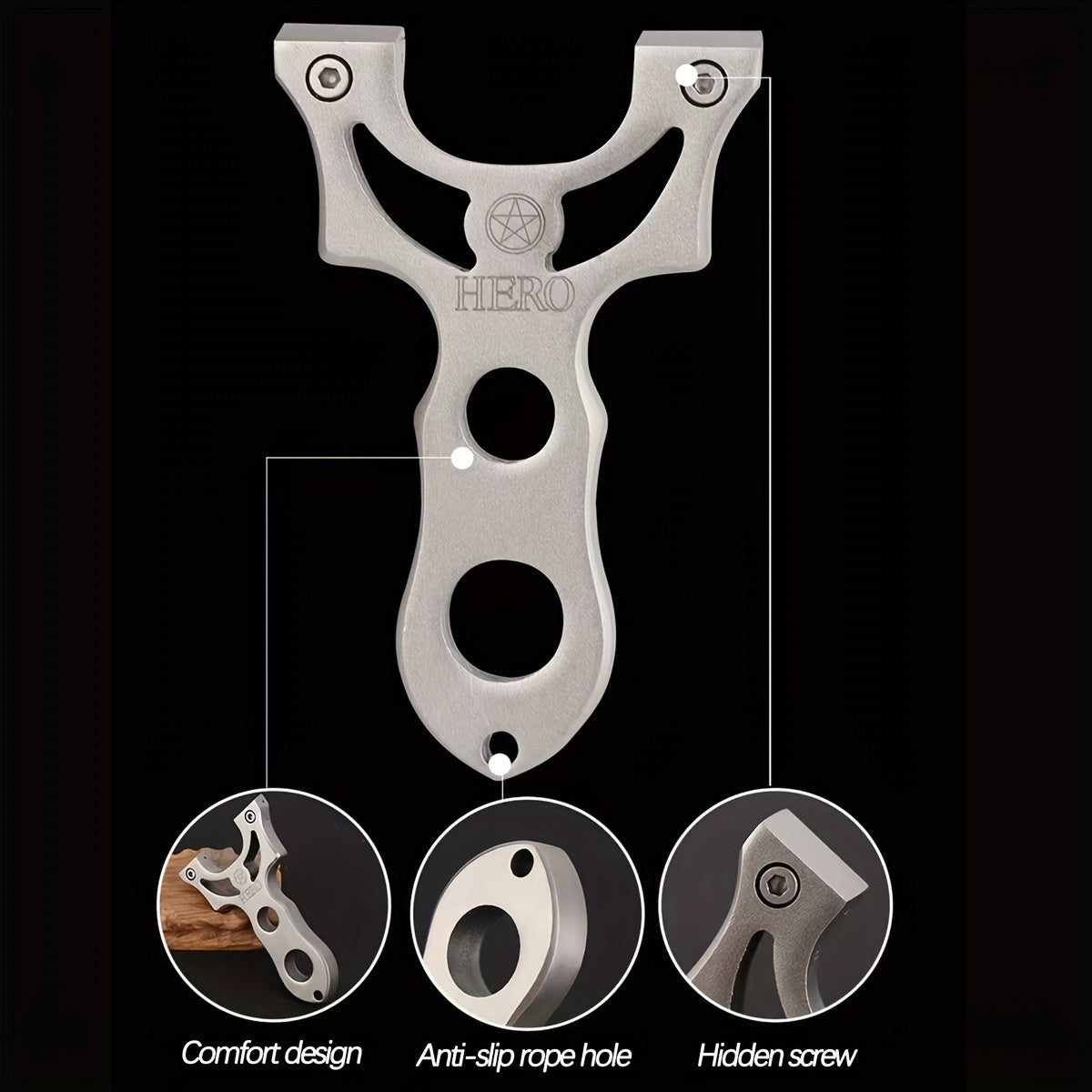 High Precision Zinc Alloy Slingshot Toy for Outdoor Play and Fun