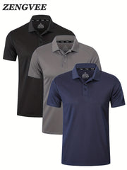Men's Casual Button Up Short Sleeve Lightweight Shirt Set
