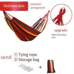 Canvas Hammock Swing Chair for Relaxation and Comfort