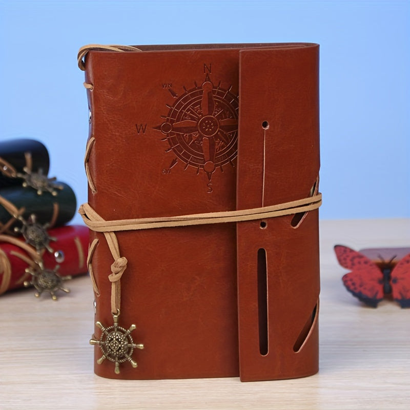 Vintage Ledger Diary Strap A6 Notebook