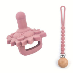 Lion Silicone Pacifier & Anti-lost Pacifier Chain