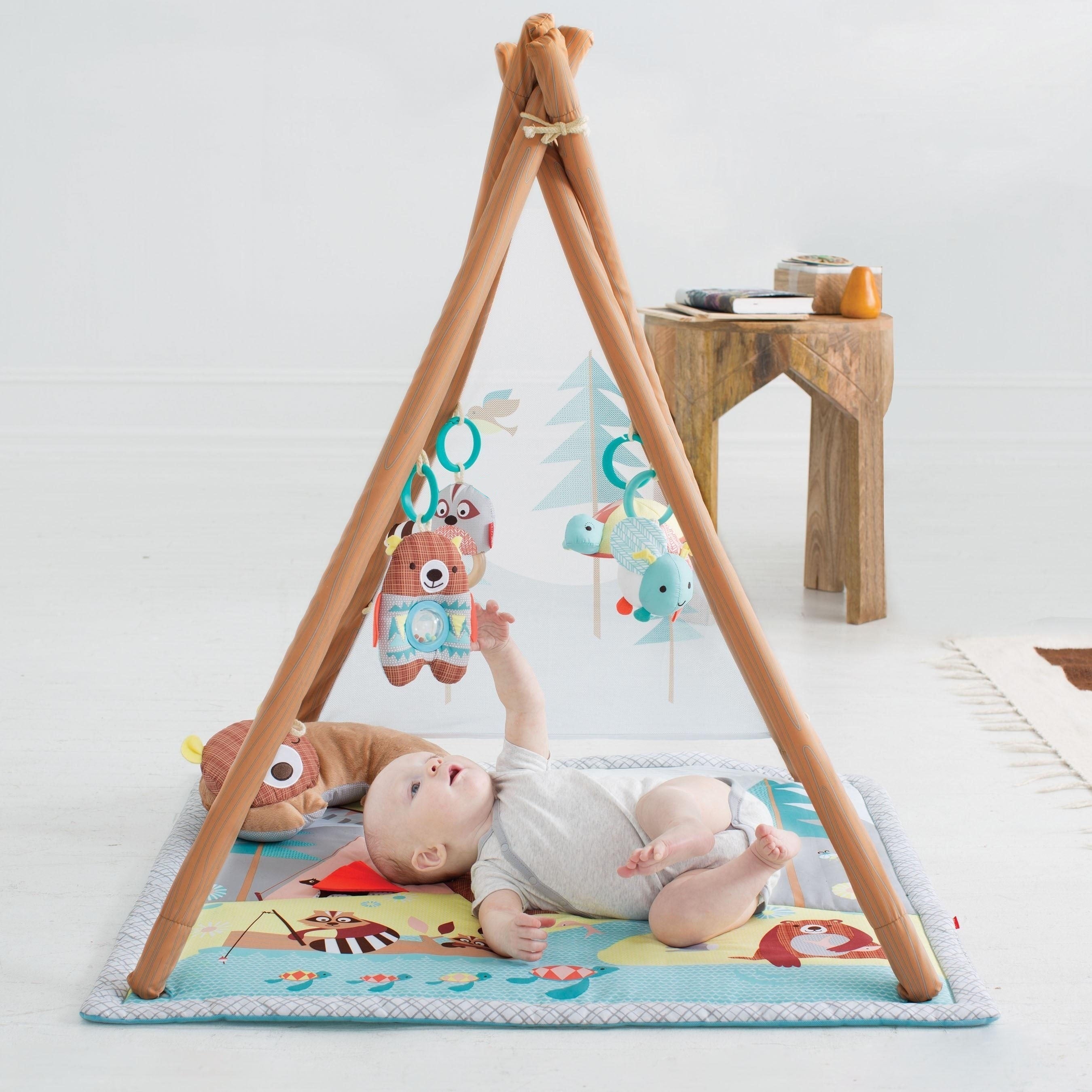 Baby Play Mat Activity Gym with Ball Pit Sensory Toys Music Tummy Time