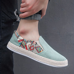 Men's Slip-On Espadrilles Loafers Canvas Sneakers