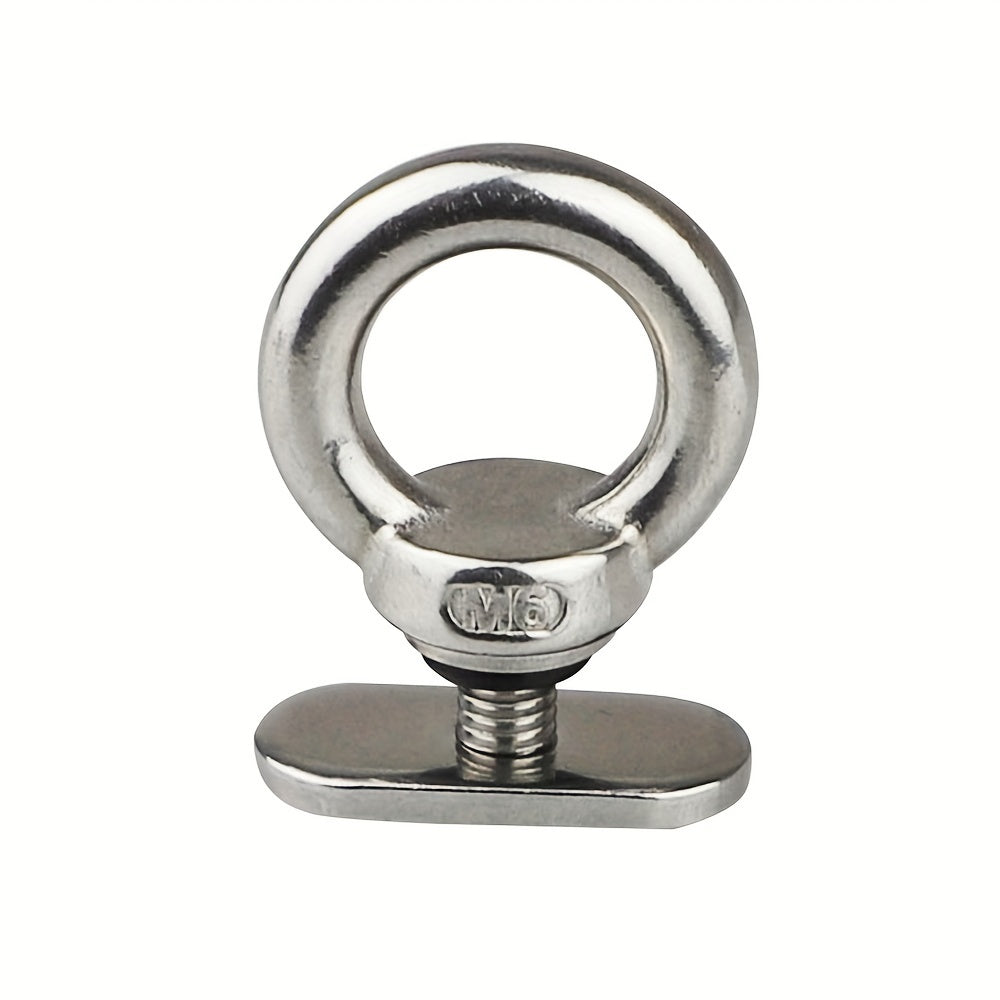 4 Pack Stainless Steel Track Mount Tie Down Eyelets Boat Bungee Cord Holders