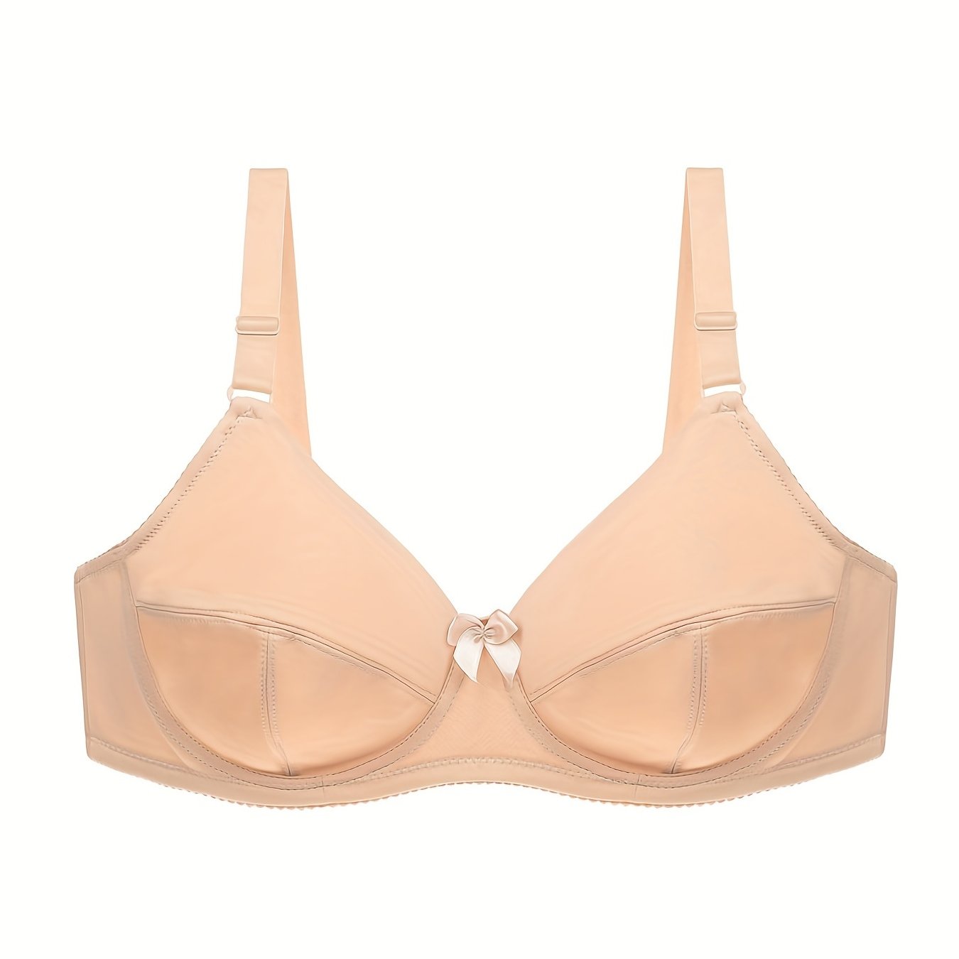 Solid Push Up Bra Comfy & Breathable Women's Lingerie