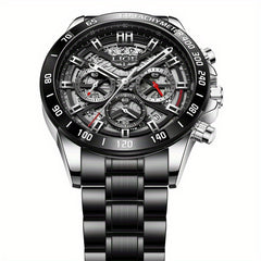 LIGE Waterproof Boys Watch Business Sports Quartz Chronograph Wristwatch