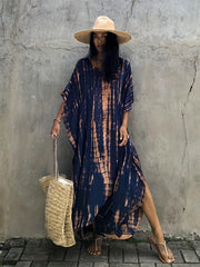 Bohemian Striped Beach Dress Casual Every Vacation Dress For Spring & Summer