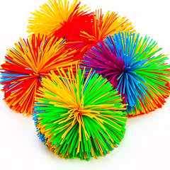 10pcs Rainbow Sensory Ball Party Favors Fluffy Bouncy Ball