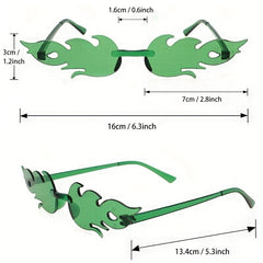 5 Pairs Colorful Sunglasses for Summer Beach Vacation Buddy Sharing Outfit