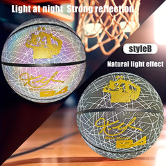 Size 7 Reflective Colorful Basketball Anti Slip Wear resistant Ball