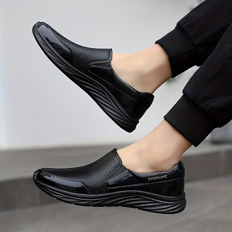 Men's Casual Leather Loafer Shoes Comfy Slip On Shoes Spring Summer