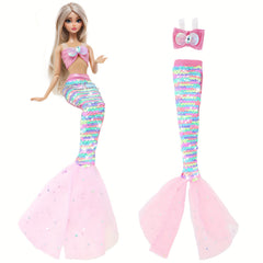 Fantasy Mermaid Outfit for 18 Doll Fairy Tale Party Costume Accessories
