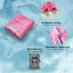 Microfiber Beach Towel Quick Dry Lightweight for Swimming Sports Camping Gym