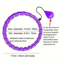 Adjustable Fitness Hoops for Men & Women - Yoga, Pilates & Home Gym Equipment