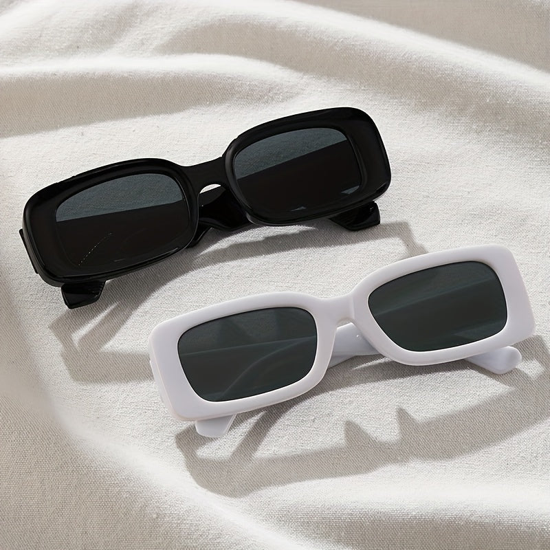 Y2K Rectangle Sunglasses Anti Glare UV400