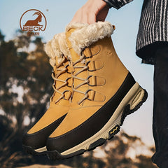 Men's Thermal Snow Boots Windproof Hiking Boots