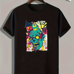 Monster Print Men's GraphicT-shirt Casual Comfy Tees For Summer