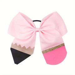 Fashionable Pencil Pattern Bow Hair Tie for Girls