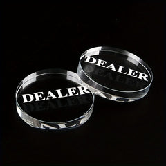 1pc 10mm Transparent Artificial Crystal Poker Game Match Accessories