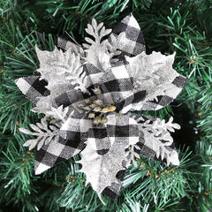 Christmas Decorations Golden Powder Lattice Christmas Flowers
