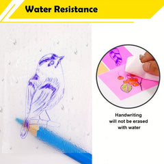 100 Sheets Transparent Liner Notes 7.62x12.7 Waterproof Adhesive Pad