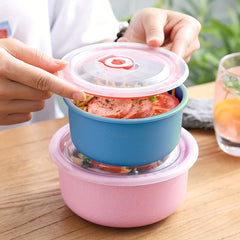 3 PCS Airtight Food Storage Containers Fresh Keeping Bowls Multiple Sizes