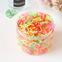 1000pcs Elastic Hair Ties Ponytail Holders Girls Hair Accessories