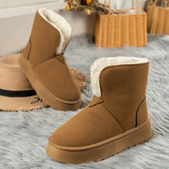 Non slip Warm Tube Snow Boots Thick Bottom Shoes Women's Footwear