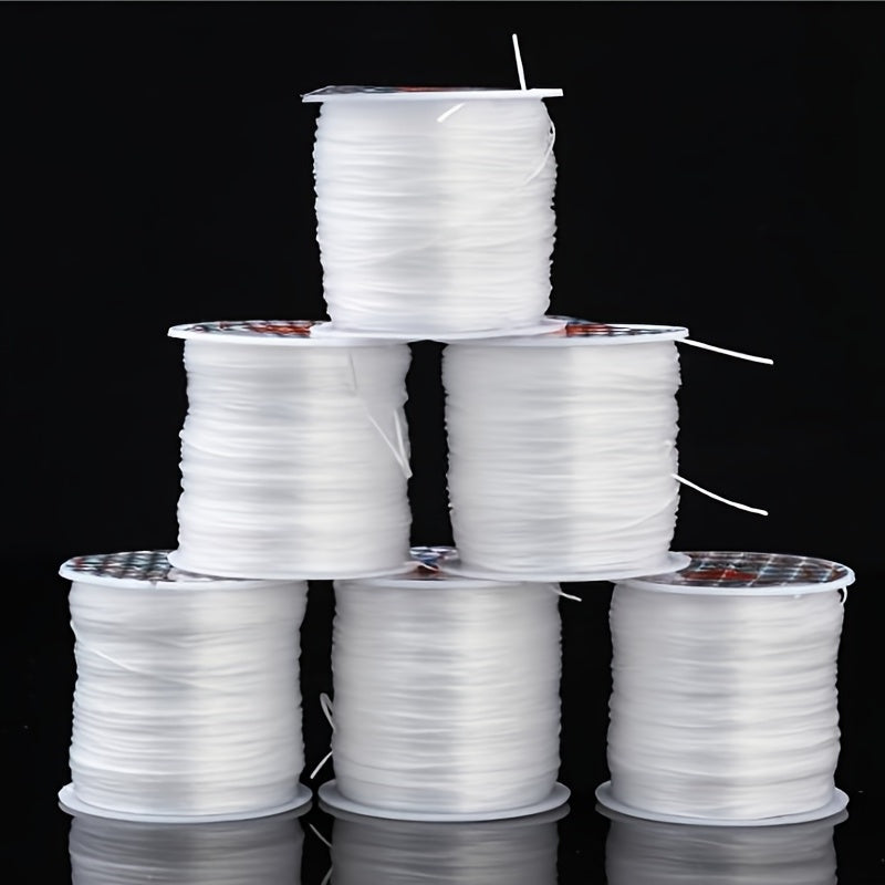 2pcs 0.8mm Elastic Bracelet String Crystal Cord 10M
