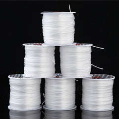 2pcs 0.8mm Elastic Bracelet String Crystal Cord 10M