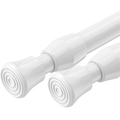 2pcs Small Curtain Tension Rods 28", No Drilling Needed