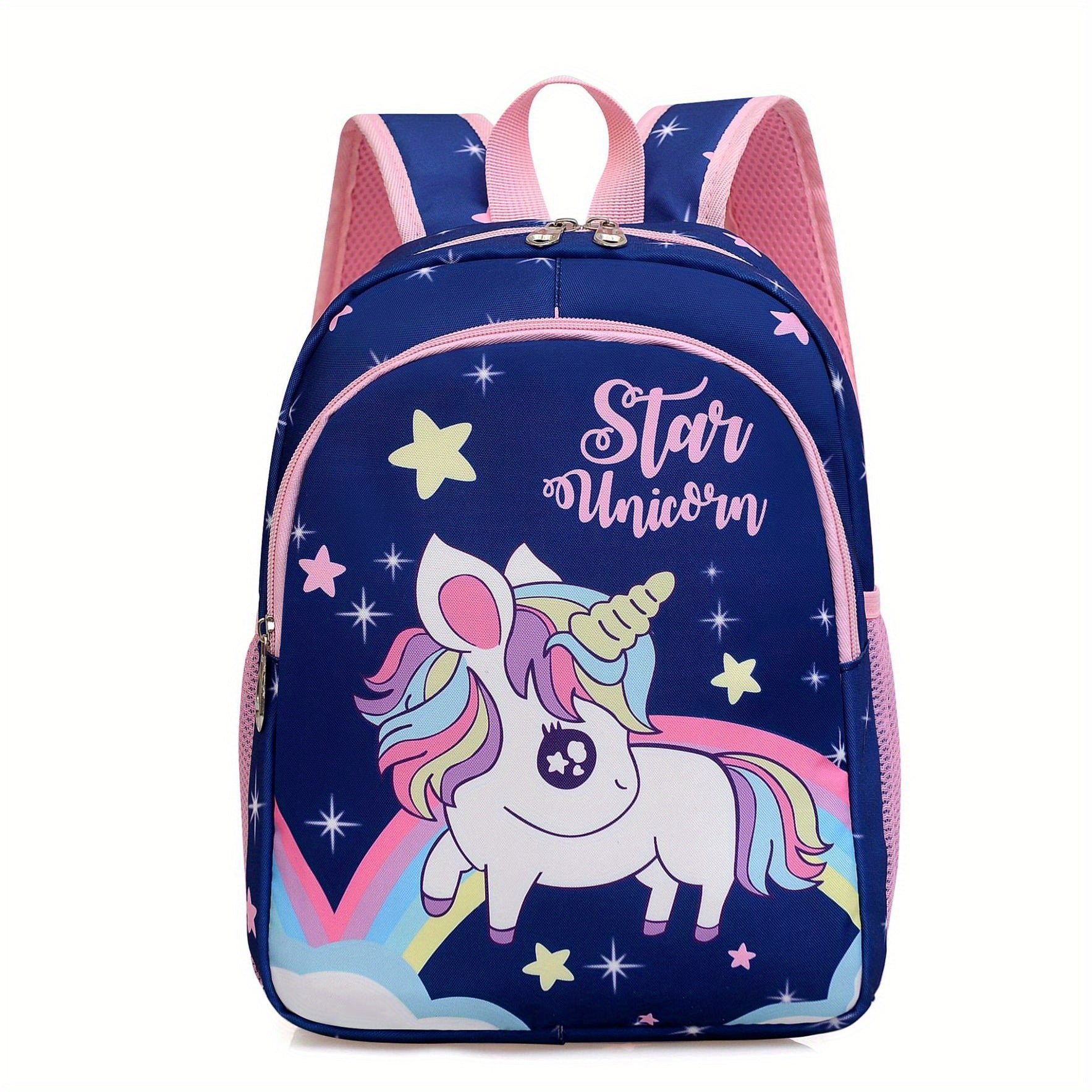 Kids' Cartoon Pony School Bag Lightweight Backpack