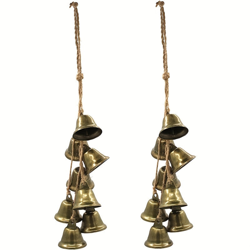 2pcs Witch Bells Door Knob Hanger Chimes Witchy Things Clear Negative Energy