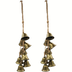 2pcs Witch Bells Door Knob Hanger Chimes Witchy Things Clear Negative Energy