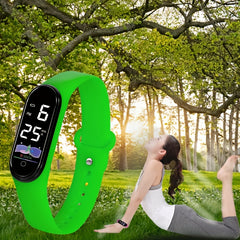 Waterproof Sports Watch with LED Screen for Outdoor Activities