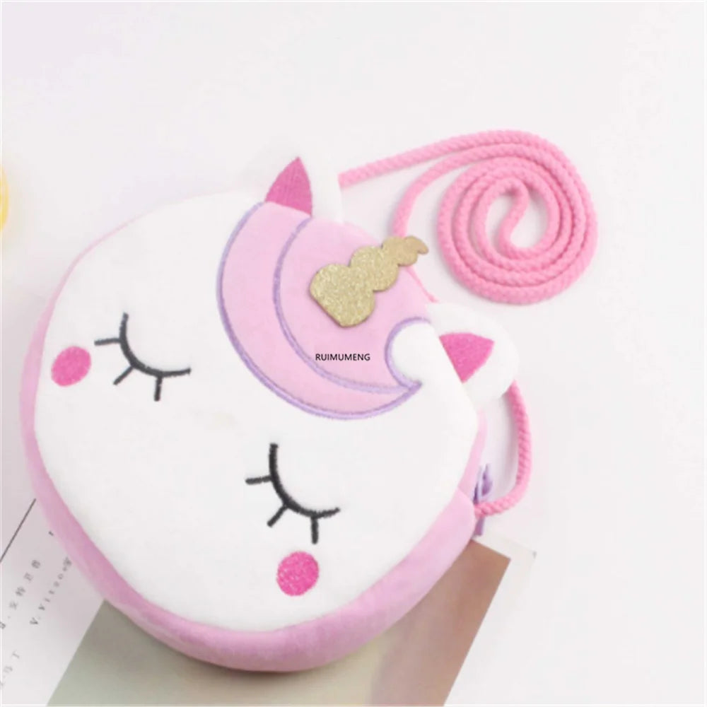 Lady's Plush Satchel Messenger Pouch 18cm Small Bag