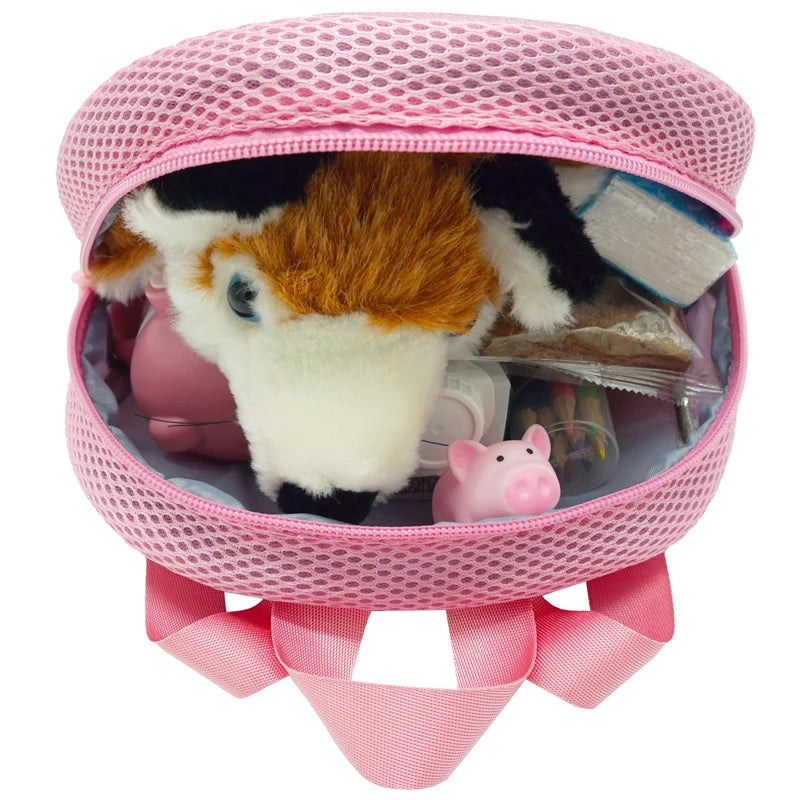 3D Animal Children Backpacks Mesh Boy Girl Backpack