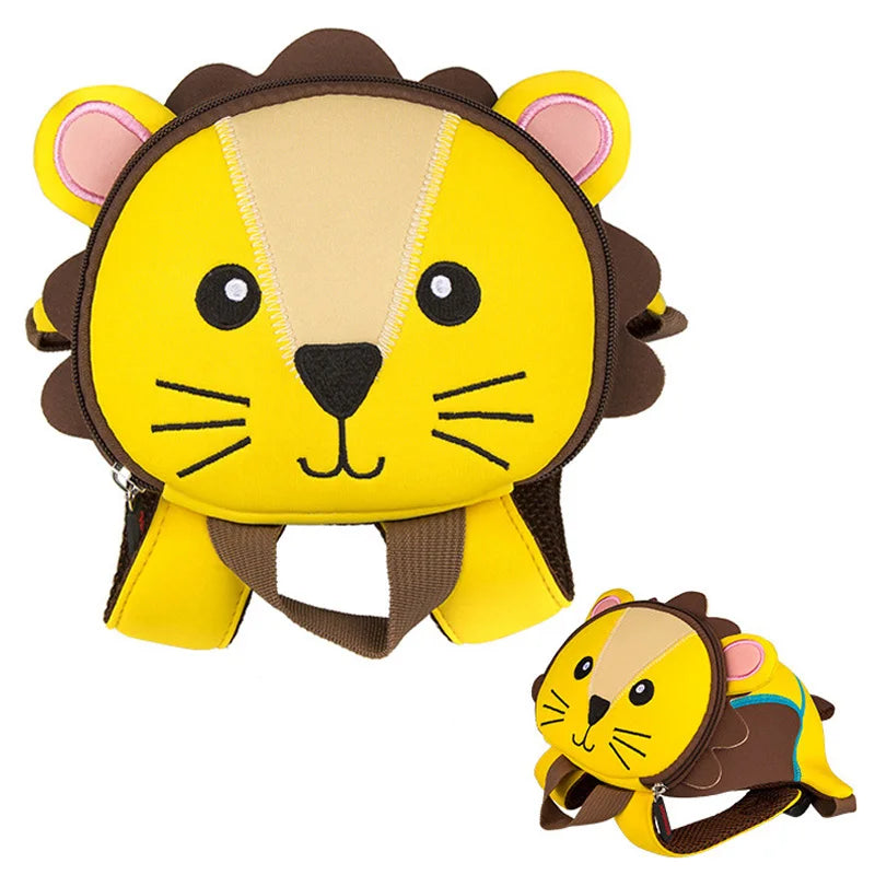 3D Fox School Bags For Boys Anti-lost Backpacks Kindergarten Backpack