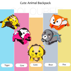 3D Fox School Bags For Boys Anti-lost Backpacks Kindergarten Backpack