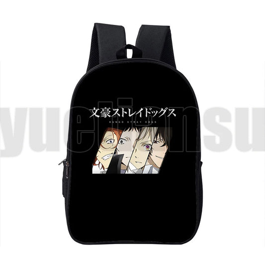 3D Anime Bungou Stray Dogs Backpack 16 Inch School Bag for Teenage Girls