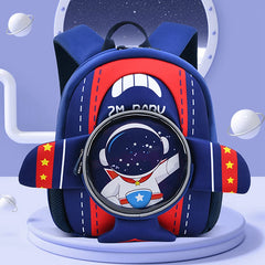 3D Cartoon Astronaut Dinosaur Unicorn Backpack For Kids School
