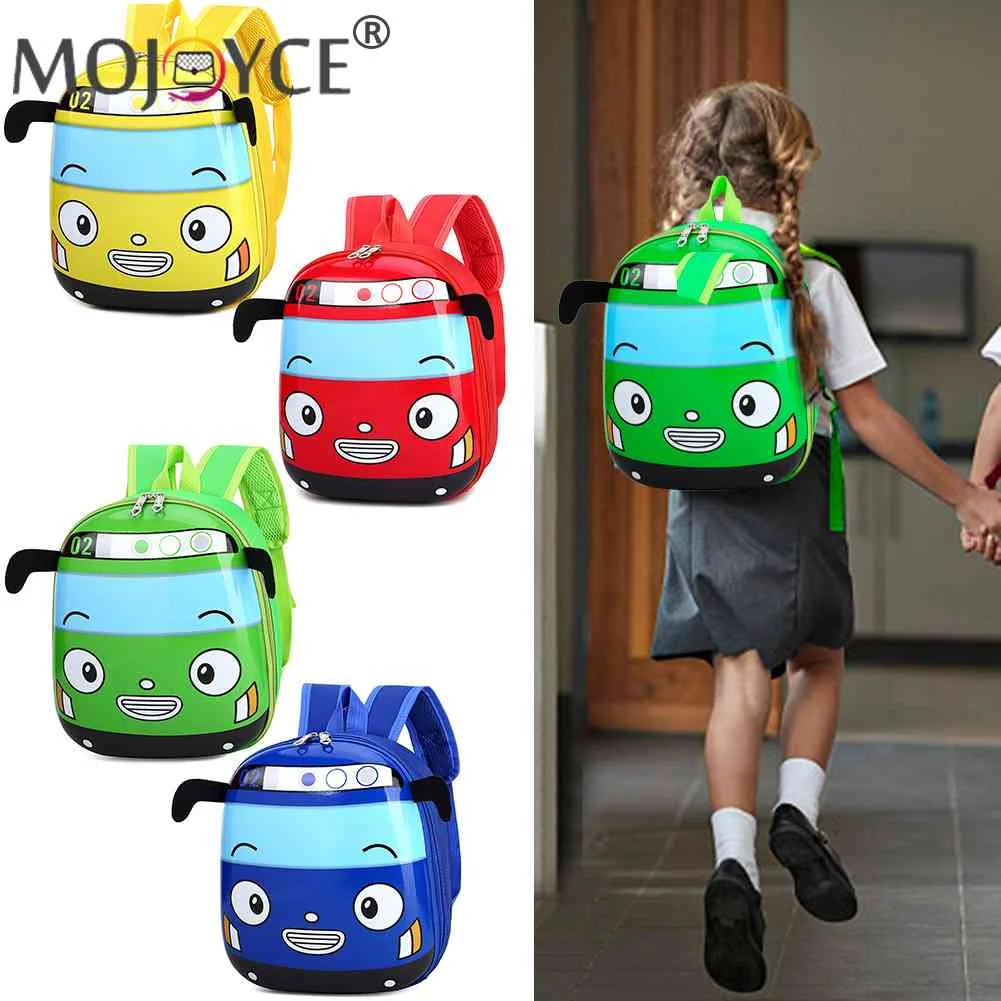 3D Cartoon Bus Toddler Backpack for Kids