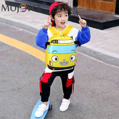 3D Cartoon Bus Toddler Backpack for Kids