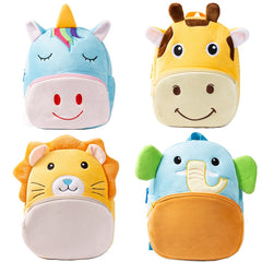 3D Cartoon Kindergarten Plush Children Backpacks Toddler Schoolbag