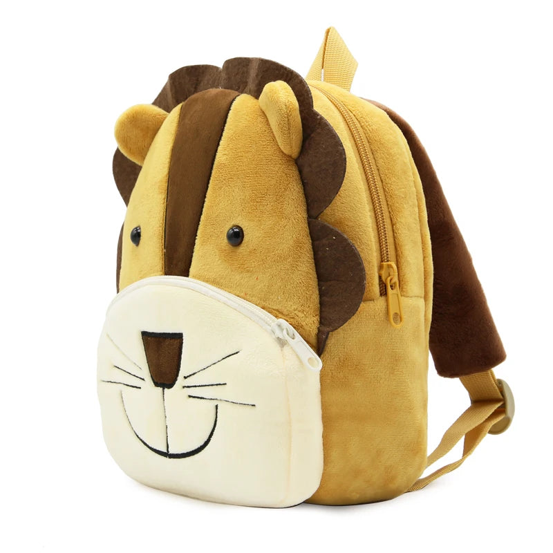3D Cartoon Plush Kids Backpack - Animal Children School Bag Girls Boys