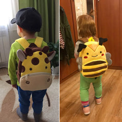 3D Cartoon Plush Kids Backpack - Animal Children School Bag Girls Boys