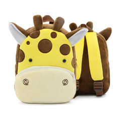 3D Cartoon Print Plush Kid Backpack School Bags Boys Girls